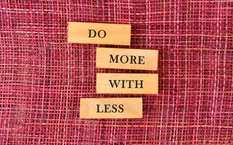 The Beauty of Doing Less